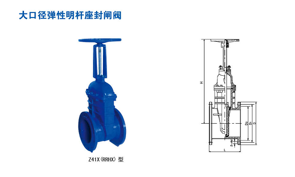 Z41X(RRHX)型（xíng）大口徑彈（dàn）性明杆座封閘閥